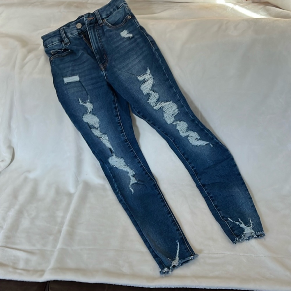 AEROPOSTALE SUPER HIGH RISE CURVY JEGGING SIZE 2 REG